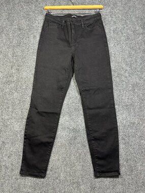 Buffalo David Bitton Jeans Womens 8 Mollie High Rise Stretch Skinny Black Cotto